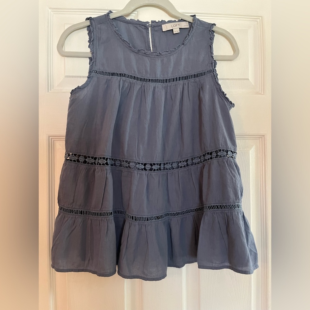 Loft/women’s top, color blue, size SP